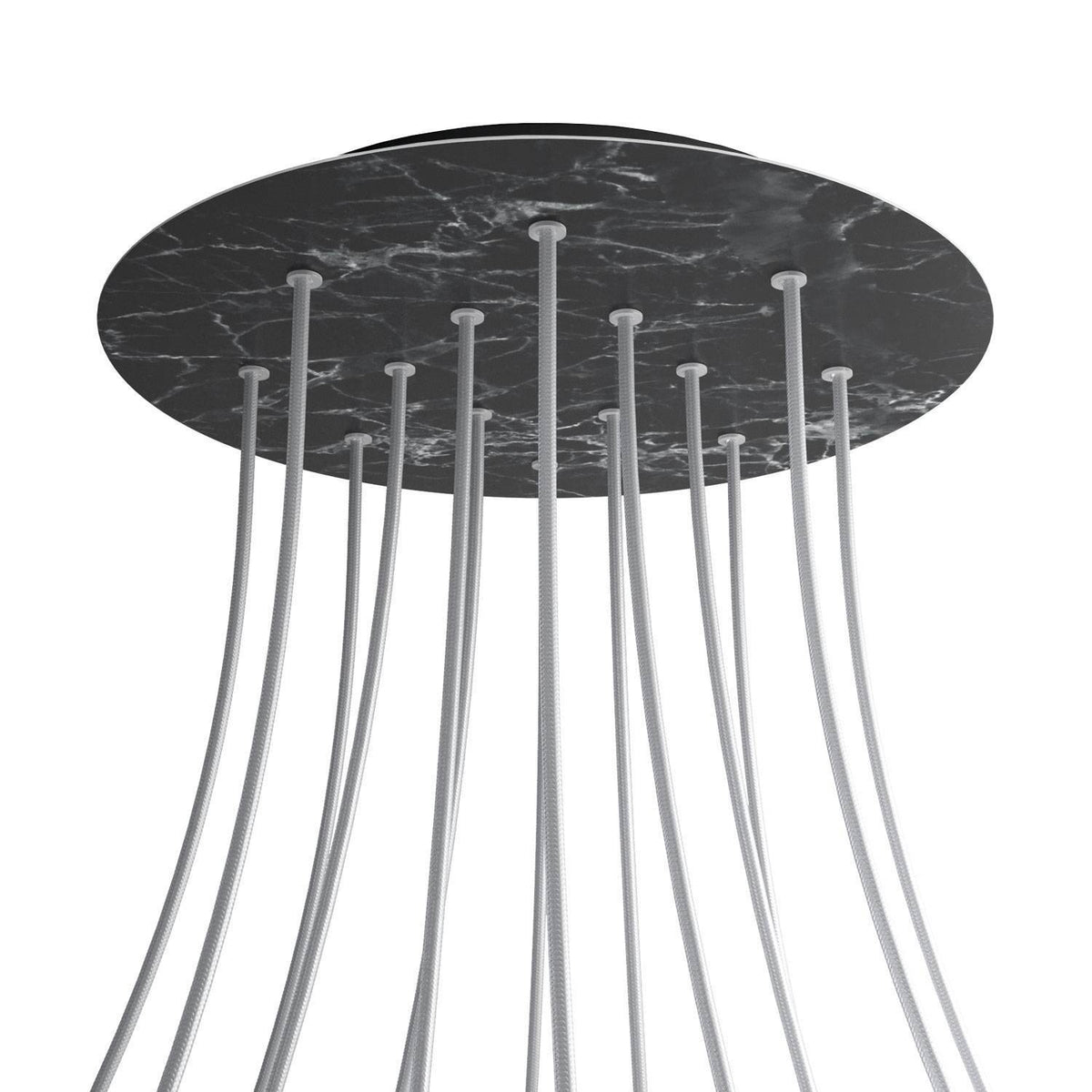 Kruhový stropní baldachýn Rose-One System - průměr 400 mm, kovový materiál