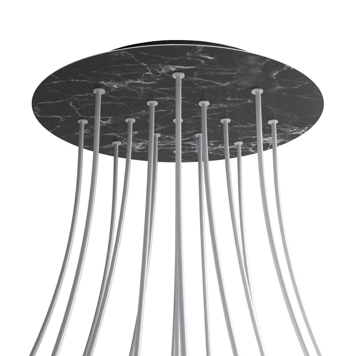Kruhový stropní baldachýn Rose-One System - průměr 400 mm, kovový materiál