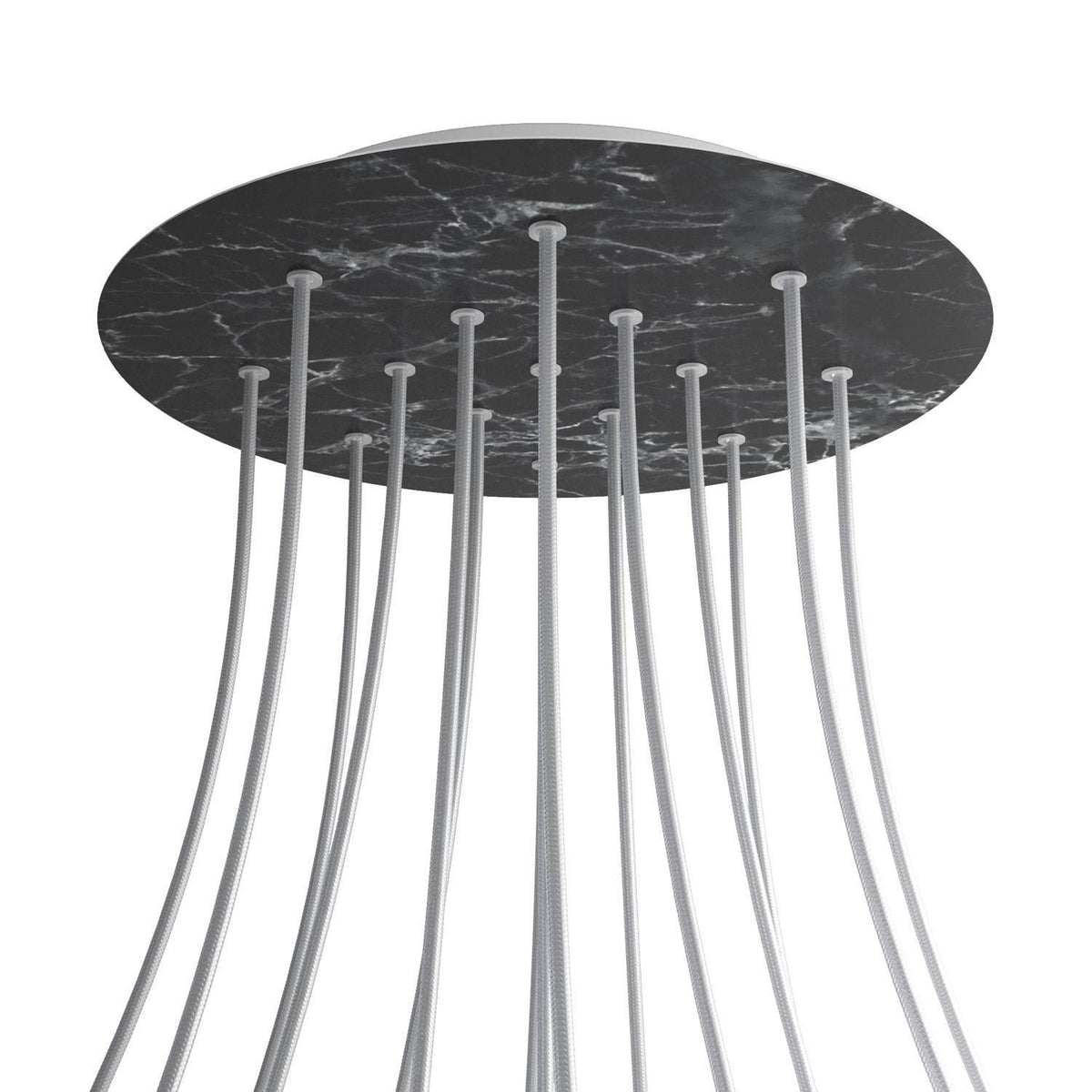 Kruhový stropní baldachýn Rose-One System - průměr 400 mm, kovový materiál