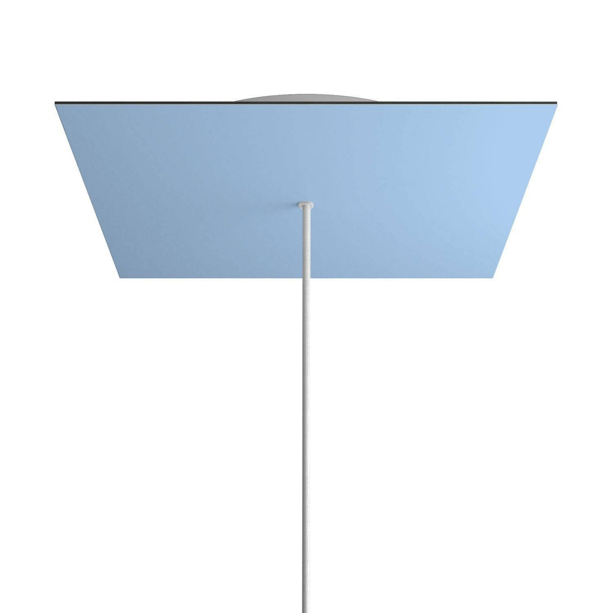Čtvercový stropní baldachýn Rose-One System - průměr 400 mm, kovový materiál