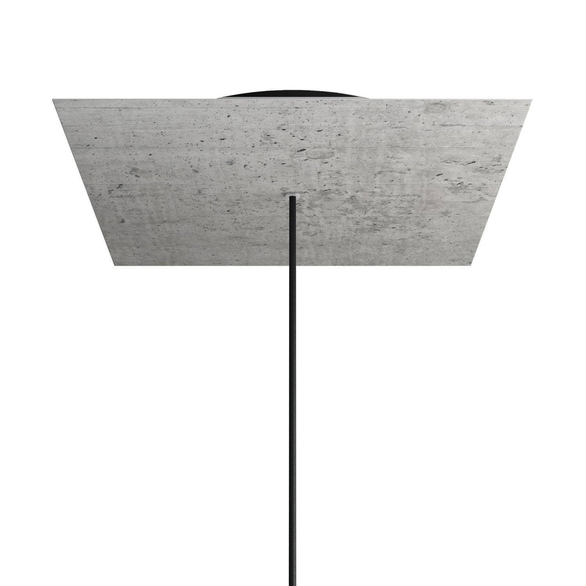 Čtvercový stropní baldachýn Rose-One System - průměr 400 mm, kovový materiál