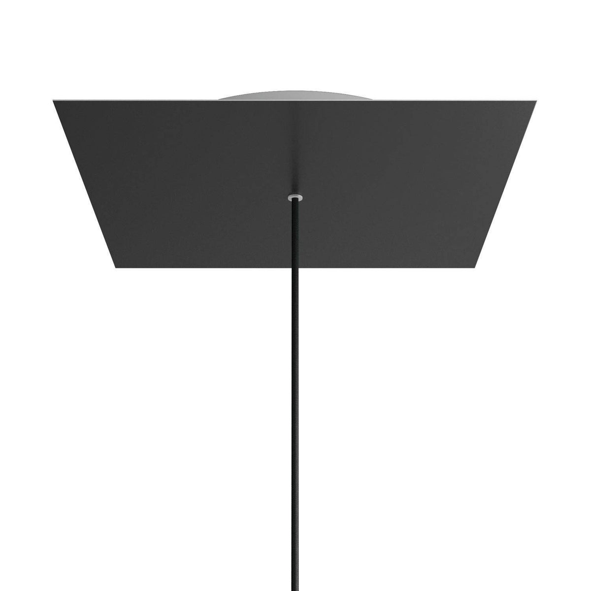 Čtvercový stropní baldachýn Rose-One System - průměr 400 mm, kovový materiál