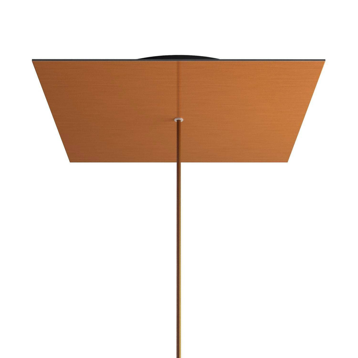 Čtvercový stropní baldachýn Rose-One System - průměr 400 mm, kovový materiál