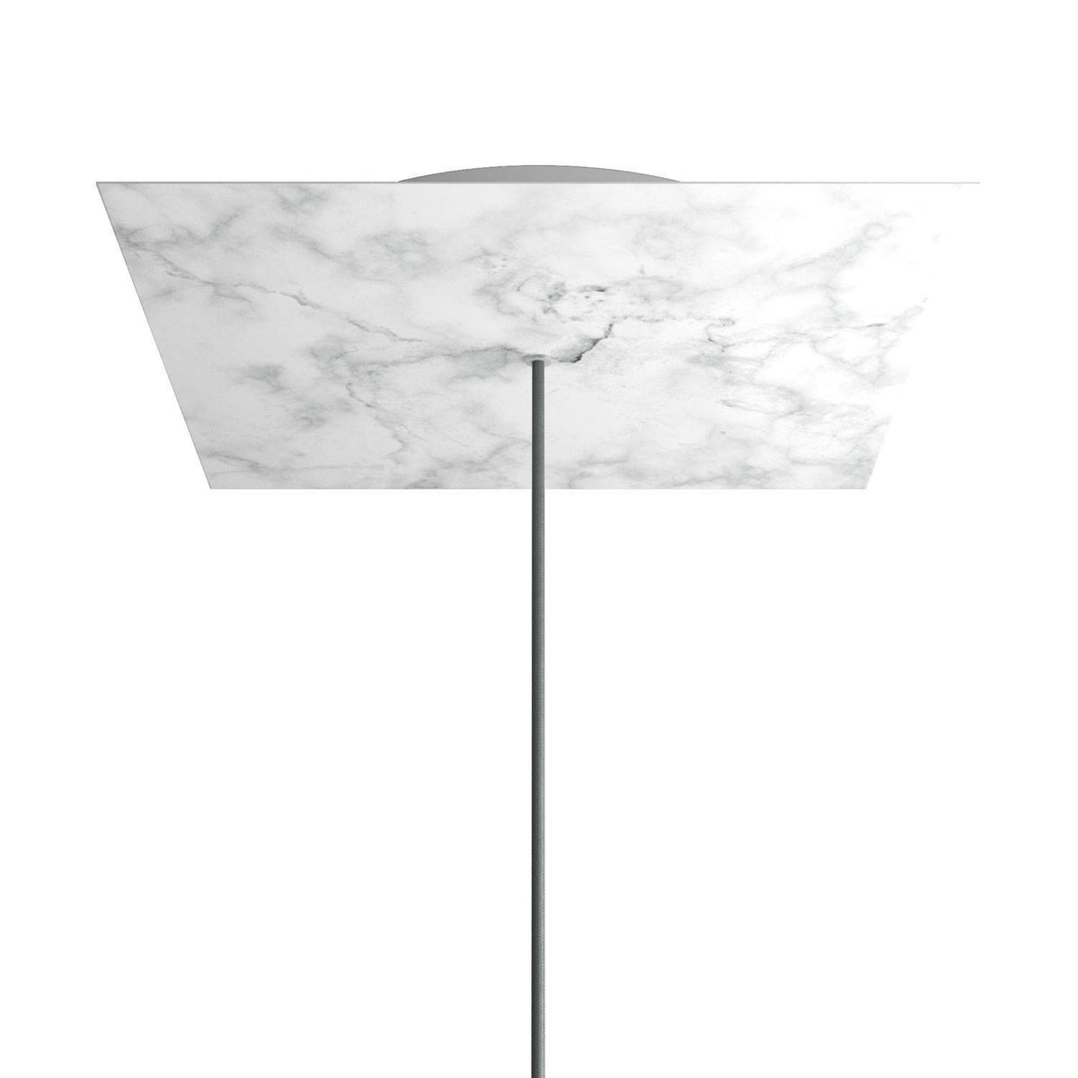Čtvercový stropní baldachýn Rose-One System - průměr 400 mm, kovový materiál
