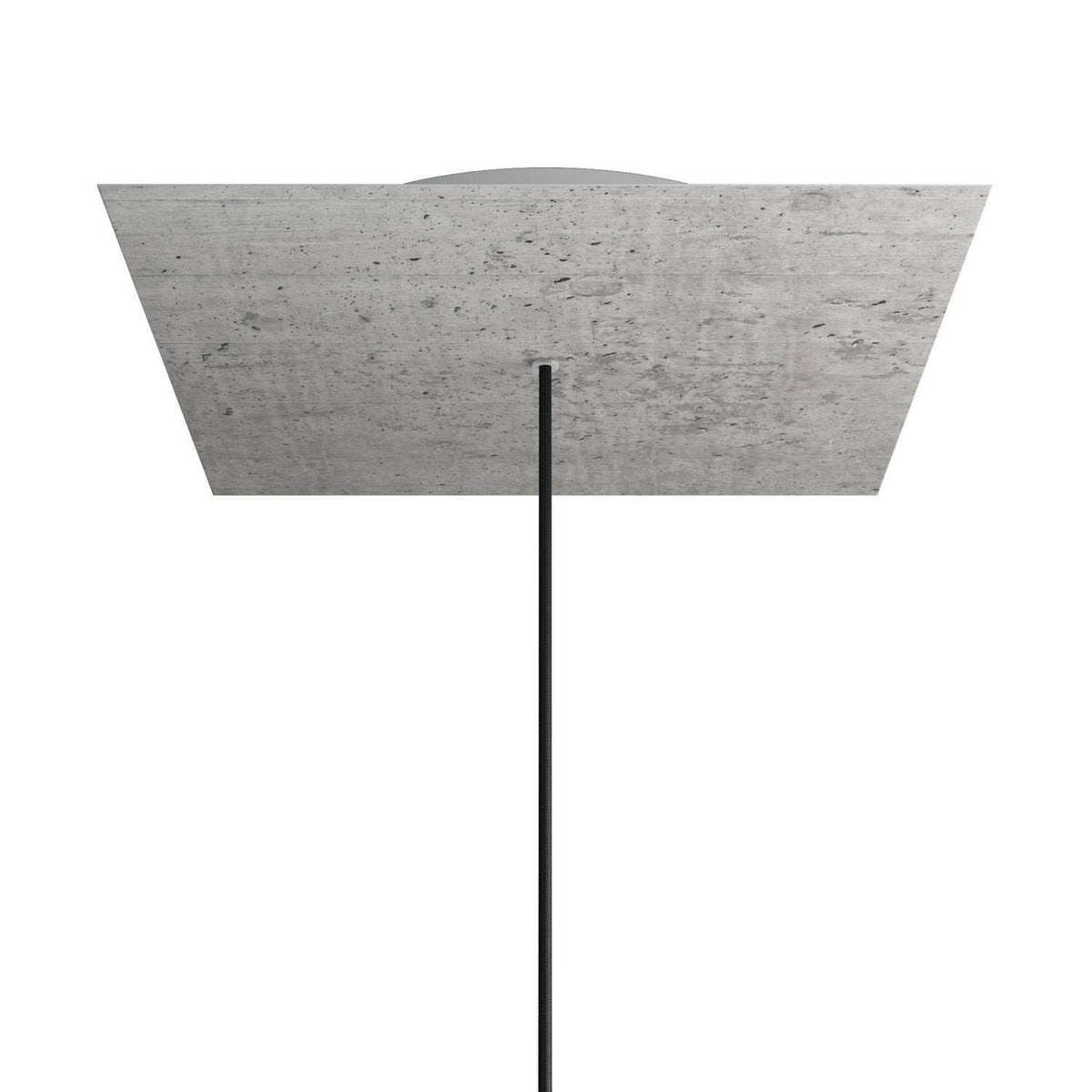 Čtvercový stropní baldachýn Rose-One System - průměr 400 mm, kovový materiál