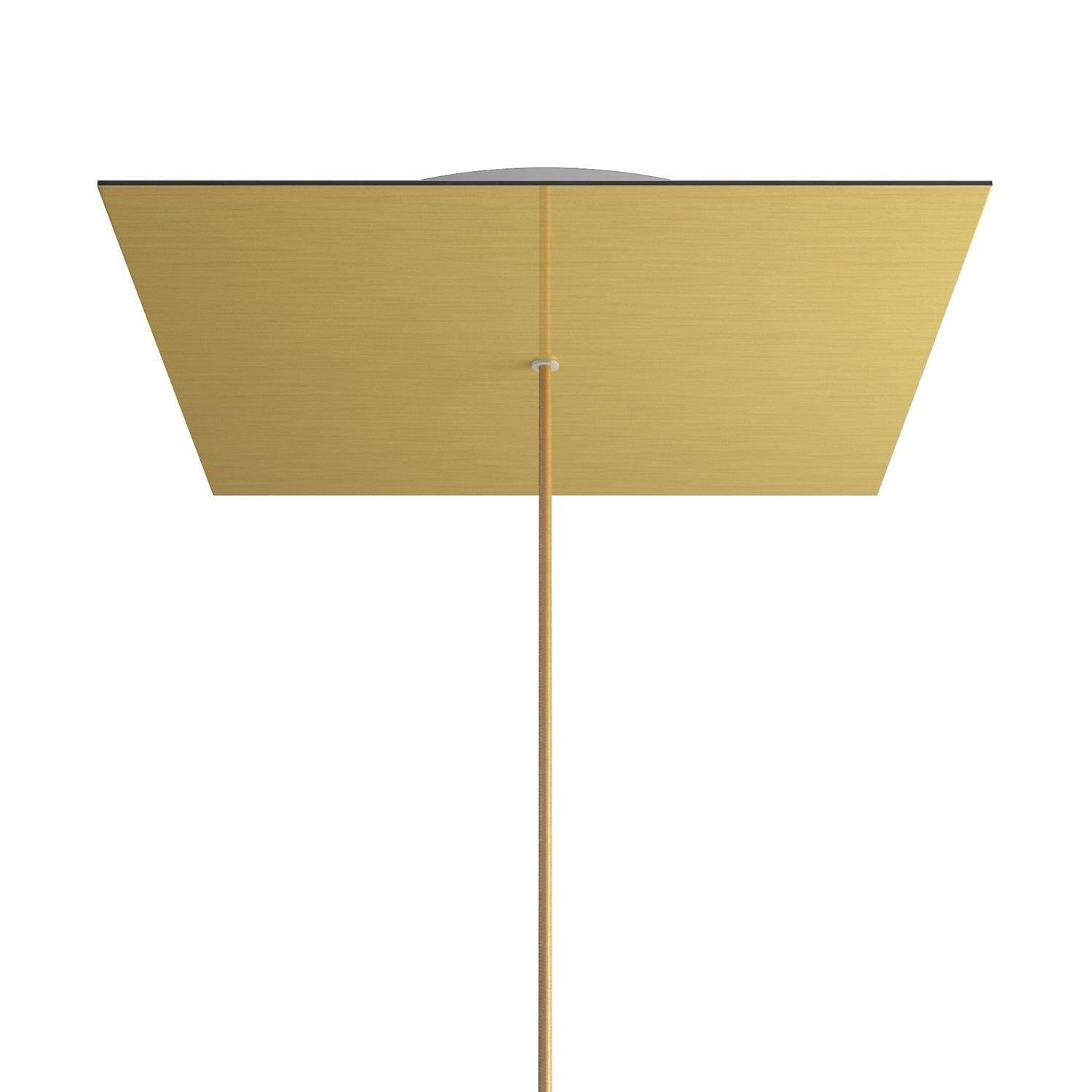 Čtvercový stropní baldachýn Rose-One System - průměr 400 mm, kovový materiál