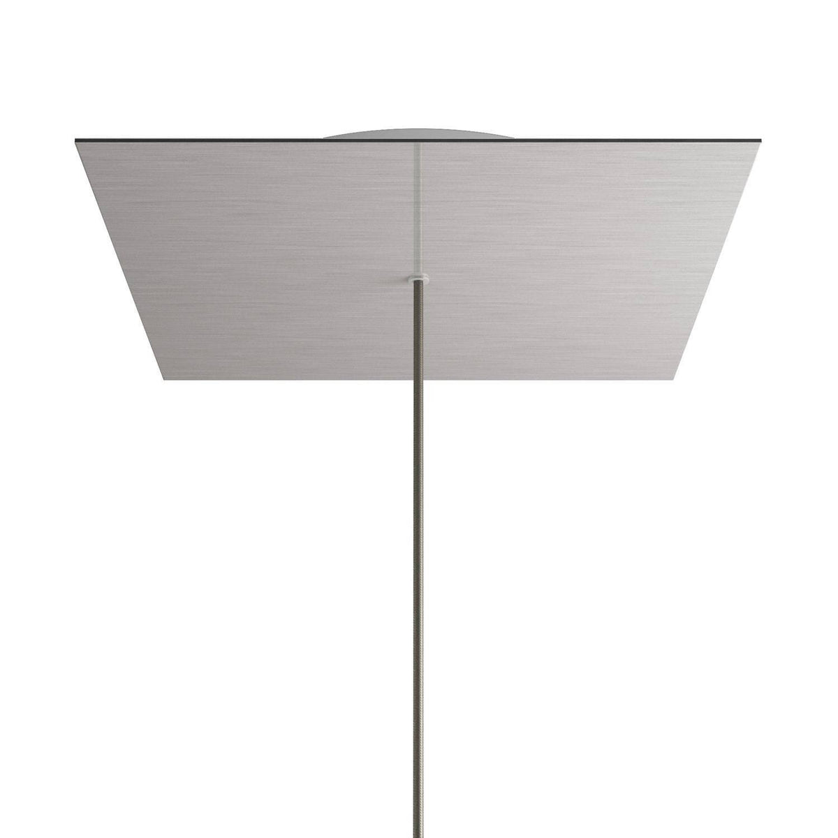 Čtvercový stropní baldachýn Rose-One System - průměr 400 mm, kovový materiál