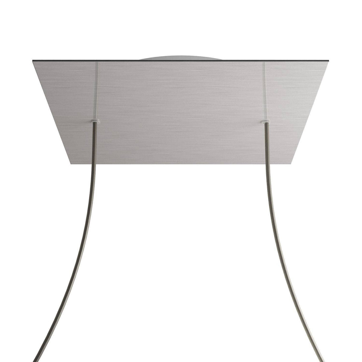Čtvercový stropní baldachýn Rose-One System - průměr 400 mm, kovový materiál