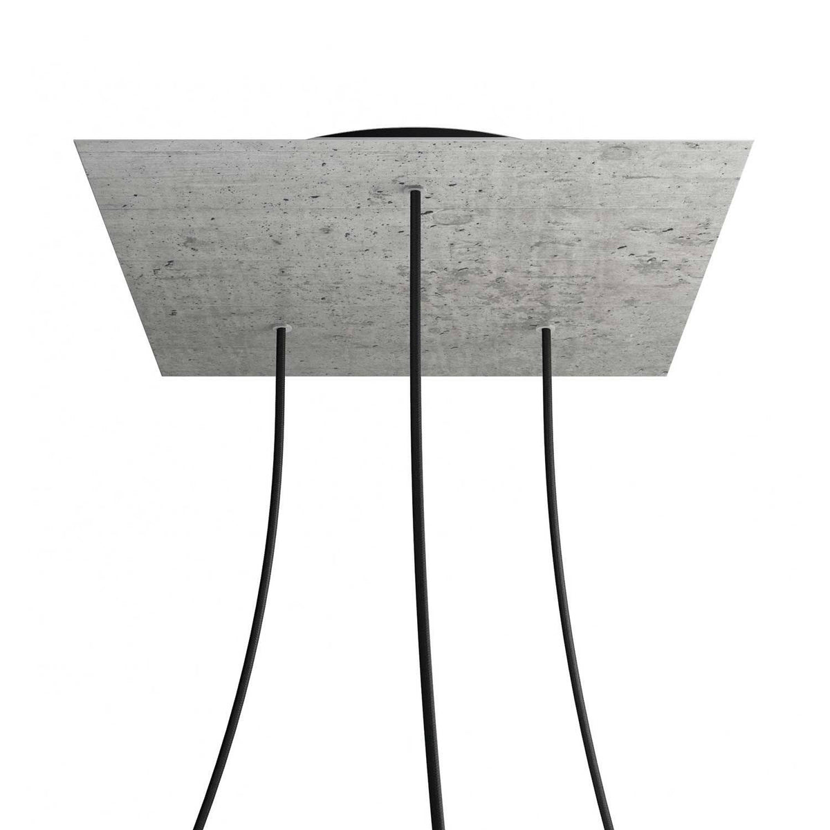 Čtvercový stropní baldachýn Rose-One System - průměr 400 mm, kovový materiál