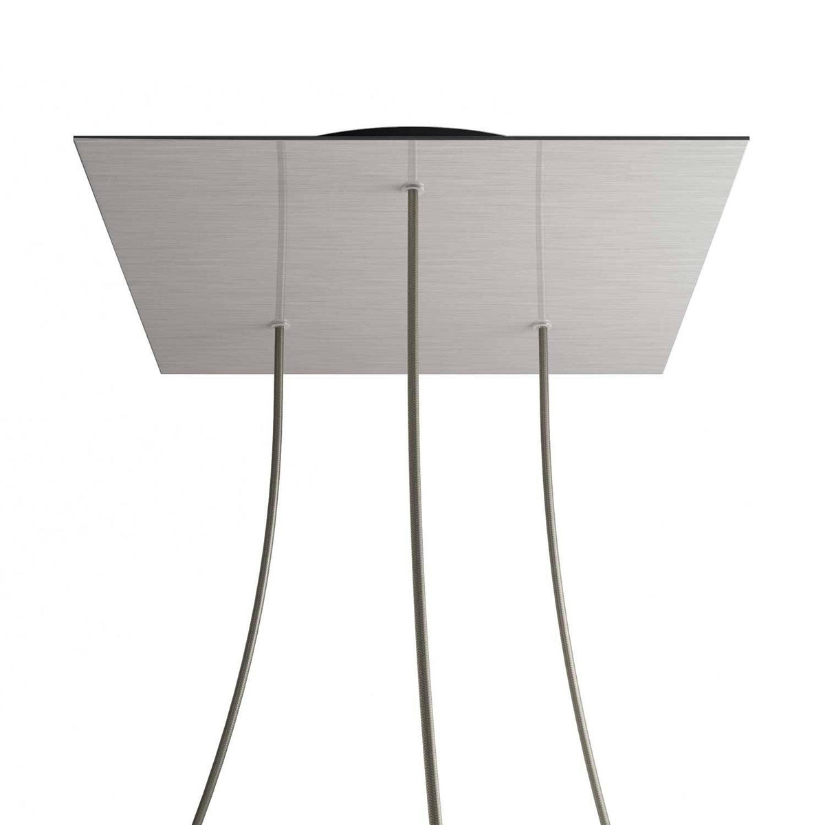 Čtvercový stropní baldachýn Rose-One System - průměr 400 mm, kovový materiál