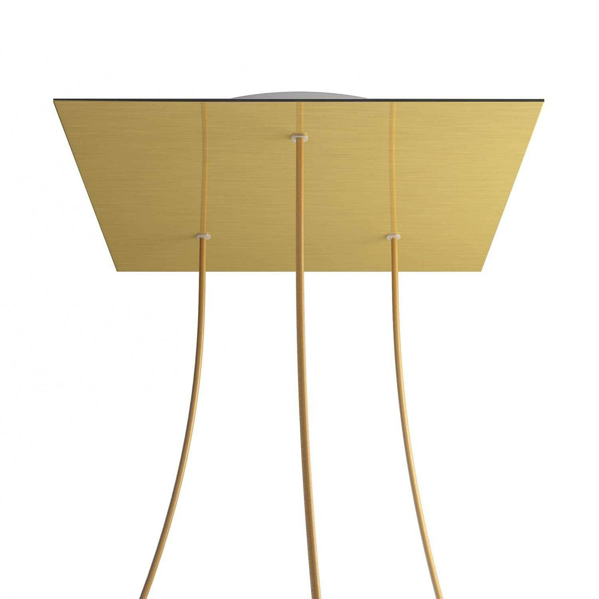 Čtvercový stropní baldachýn Rose-One System - průměr 400 mm, kovový materiál