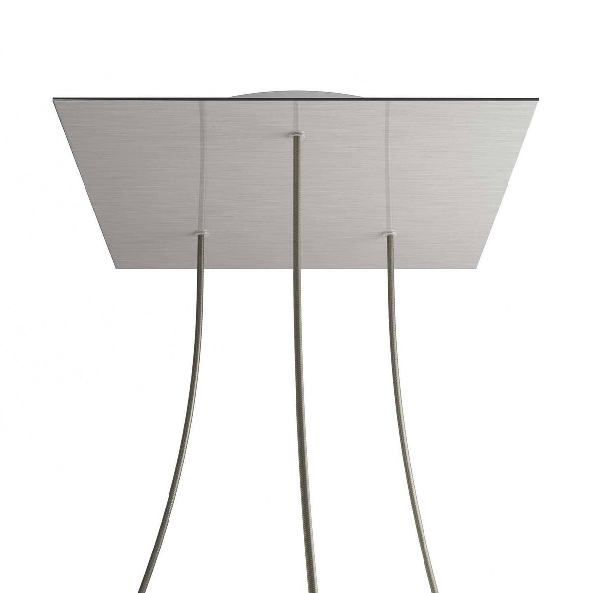 Čtvercový stropní baldachýn Rose-One System - průměr 400 mm, kovový materiál