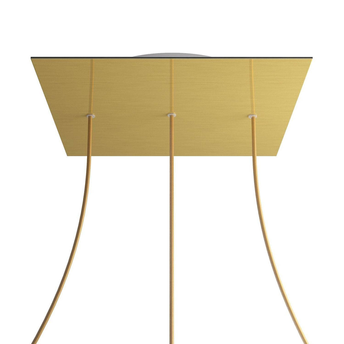Čtvercový stropní baldachýn Rose-One System - průměr 400 mm, kovový materiál