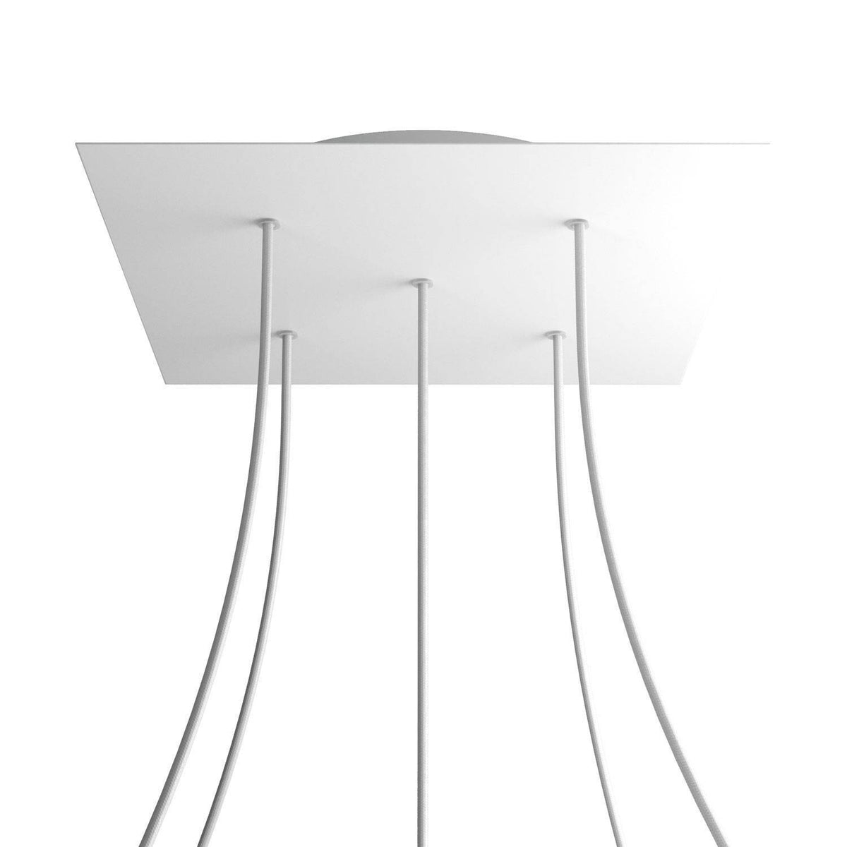 Kruhový stropní baldachýn Rose-One System - průměr 400 mm, kovový materiál