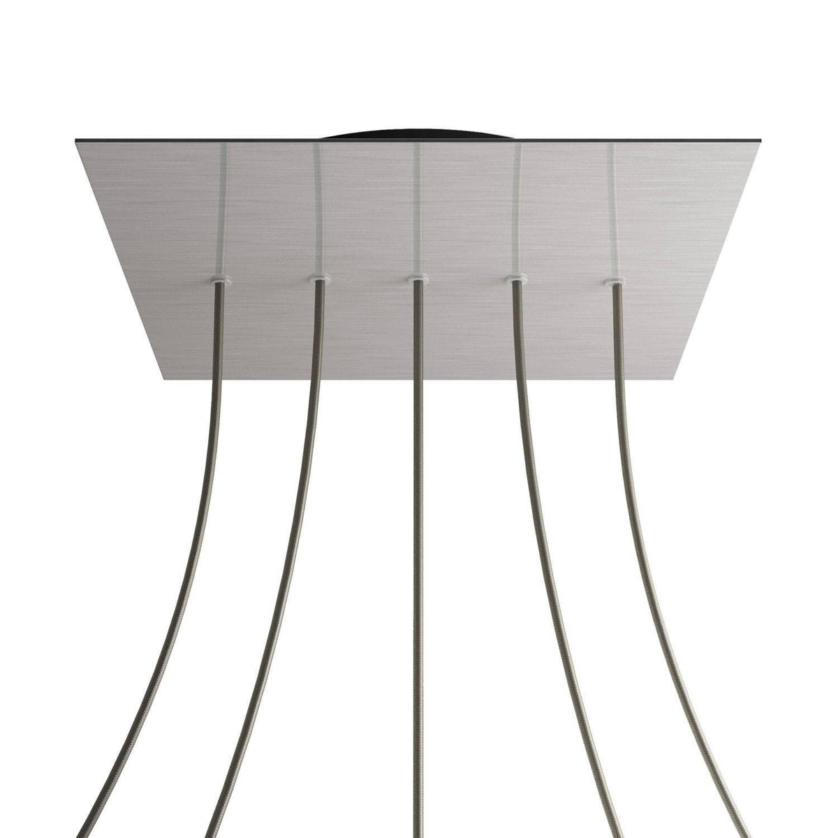 Čtvercový stropní baldachýn Rose-One System - průměr 400 mm, kovový materiál