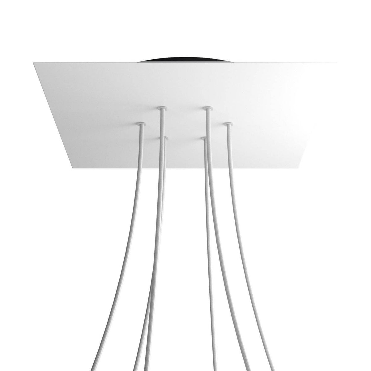 Čtvercový stropní baldachýn Rose-One System - průměr 300 mm, kovový materiál