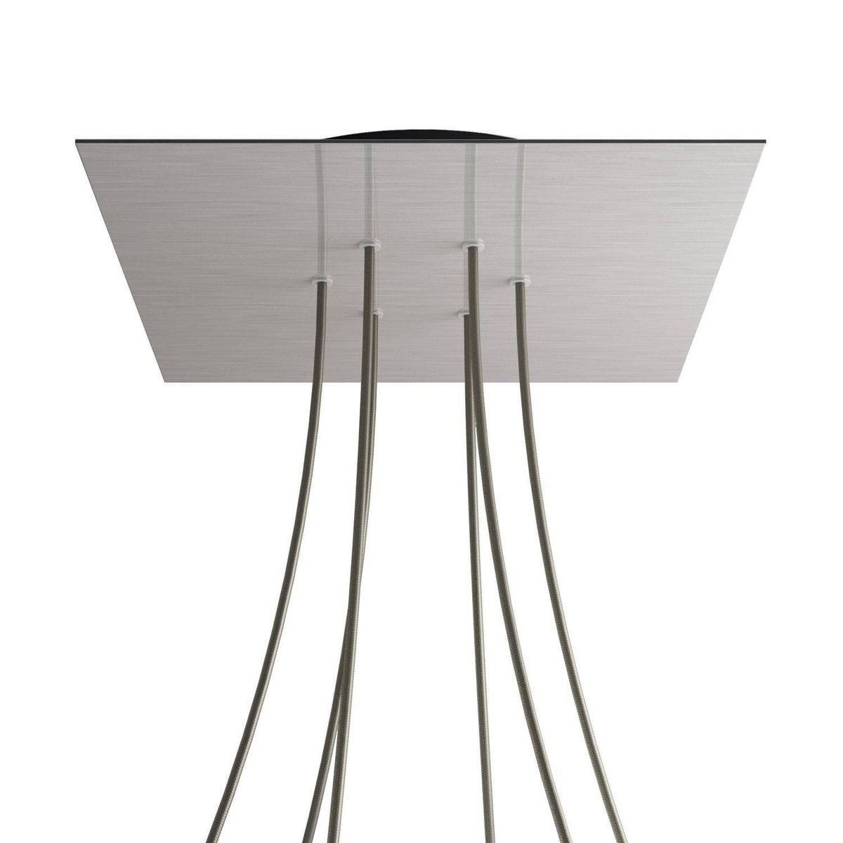 Čtvercový stropní baldachýn Rose-One System - průměr 300 mm, kovový materiál