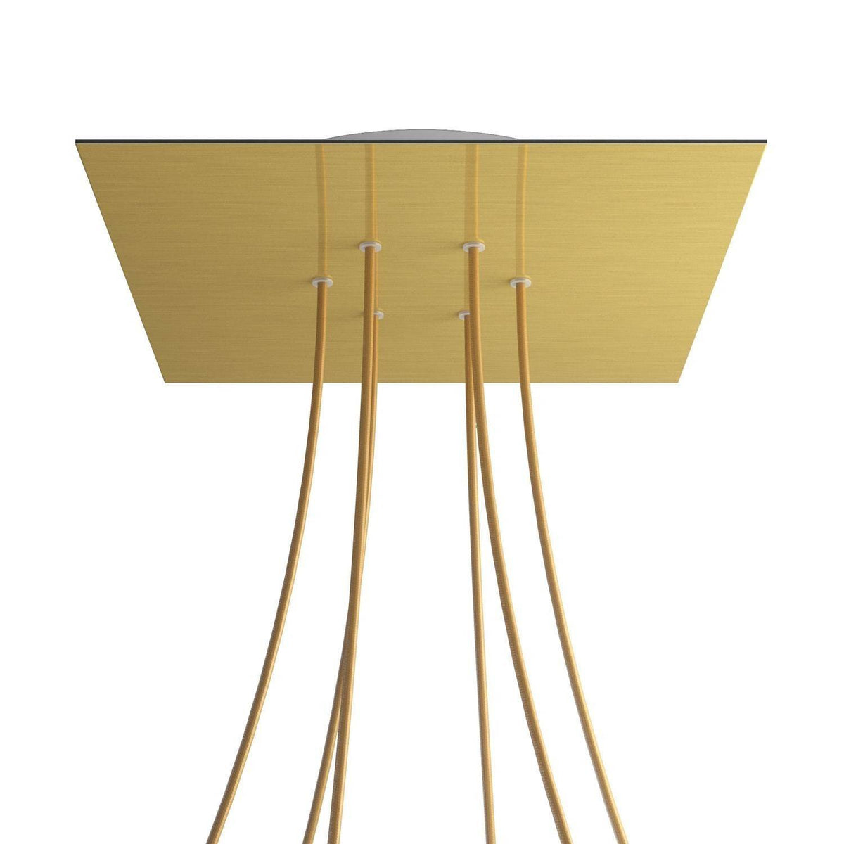 Čtvercový stropní baldachýn Rose-One System - průměr 300 mm, kovový materiál