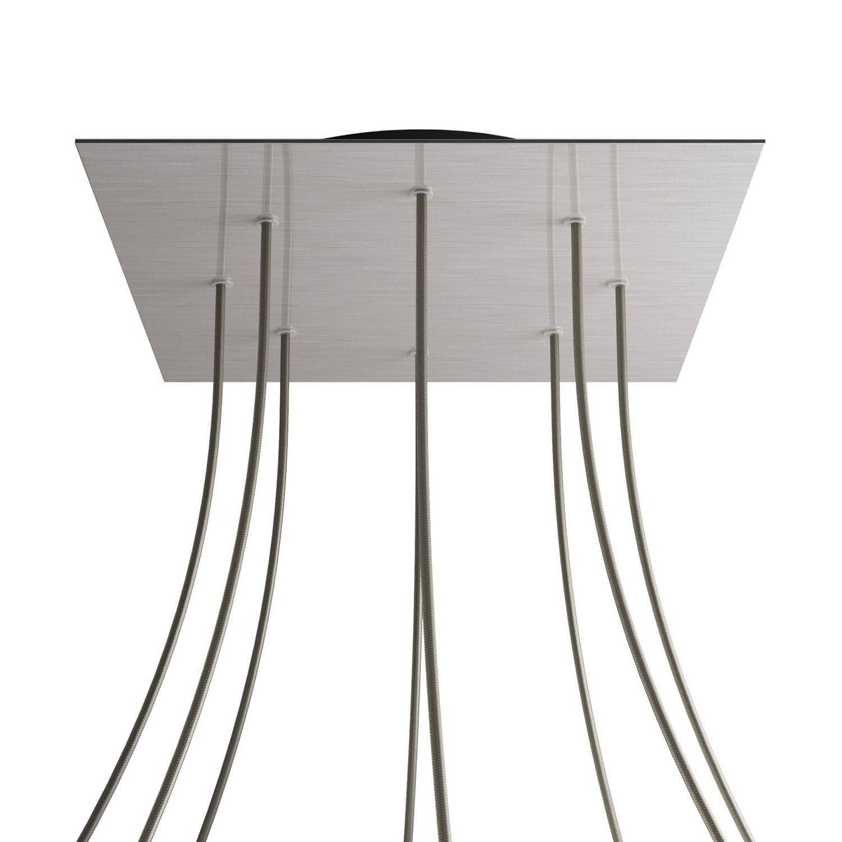 Čtvercový stropní baldachýn Rose-One System - průměr 400 mm, kovový materiál