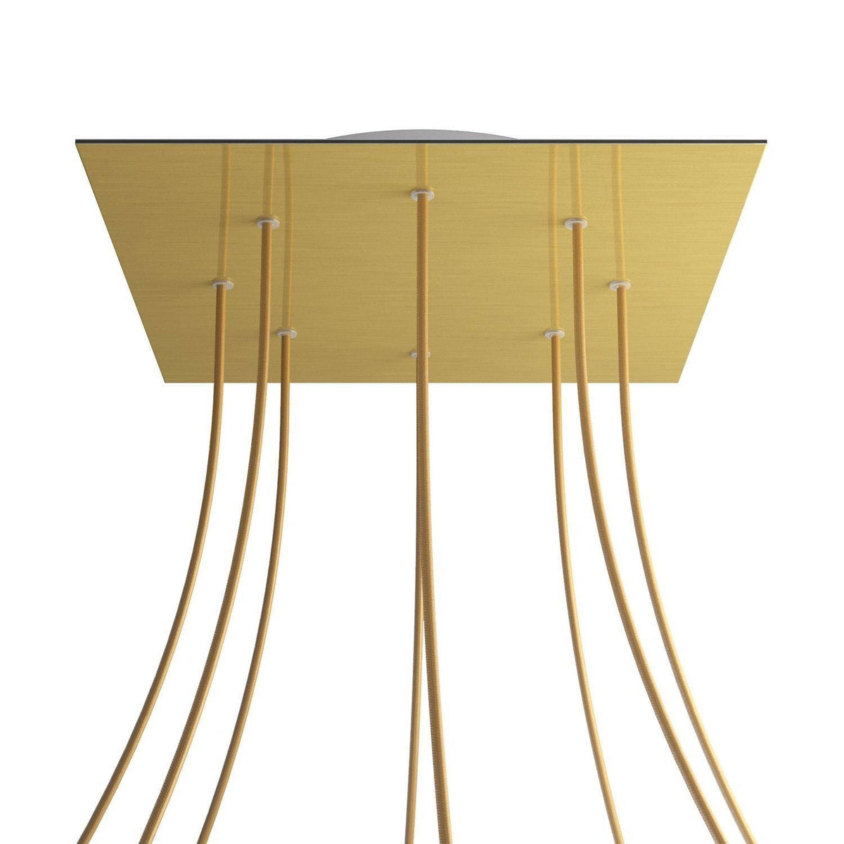 Čtvercový stropní baldachýn Rose-One System - průměr 400 mm, kovový materiál