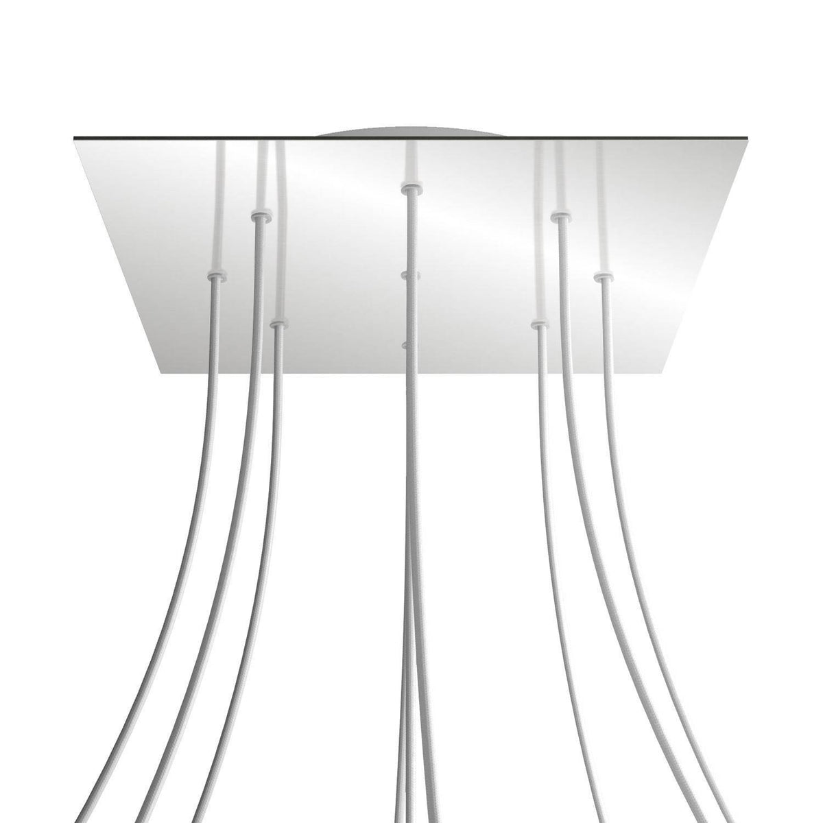 Kruhový stropní baldachýn Rose-One System - průměr 400 mm, kovový materiál
