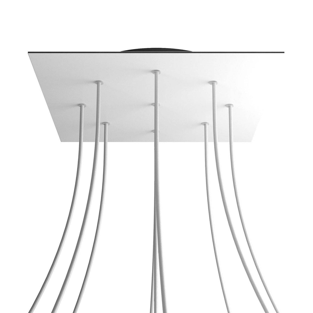 Kruhový stropní baldachýn Rose-One System - průměr 400 mm, kovový materiál