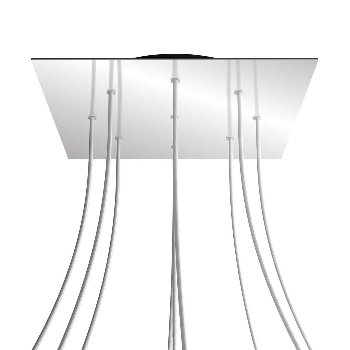 Kruhový stropní baldachýn Rose-One System - průměr 400 mm, kovový materiál