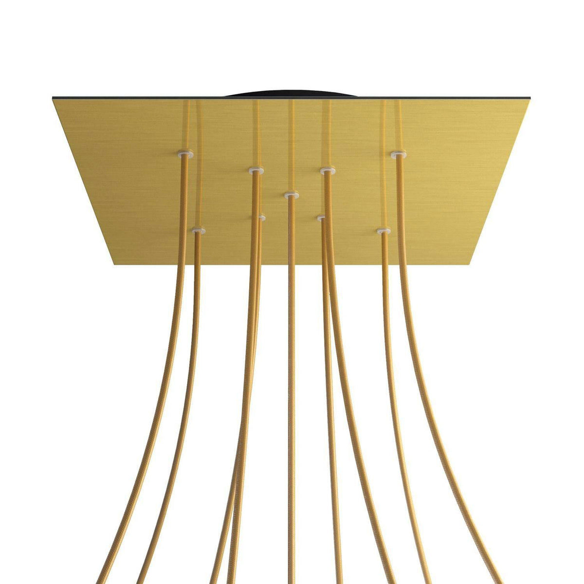 Čtvercový stropní baldachýn Rose-One System - průměr 400 mm, kovový materiál