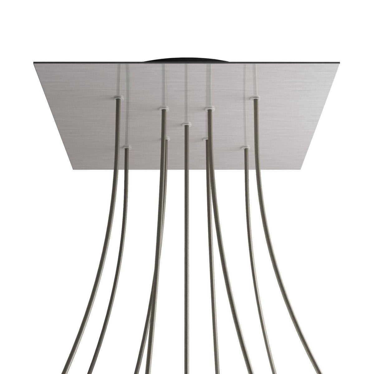 Čtvercový stropní baldachýn Rose-One System - průměr 400 mm, kovový materiál