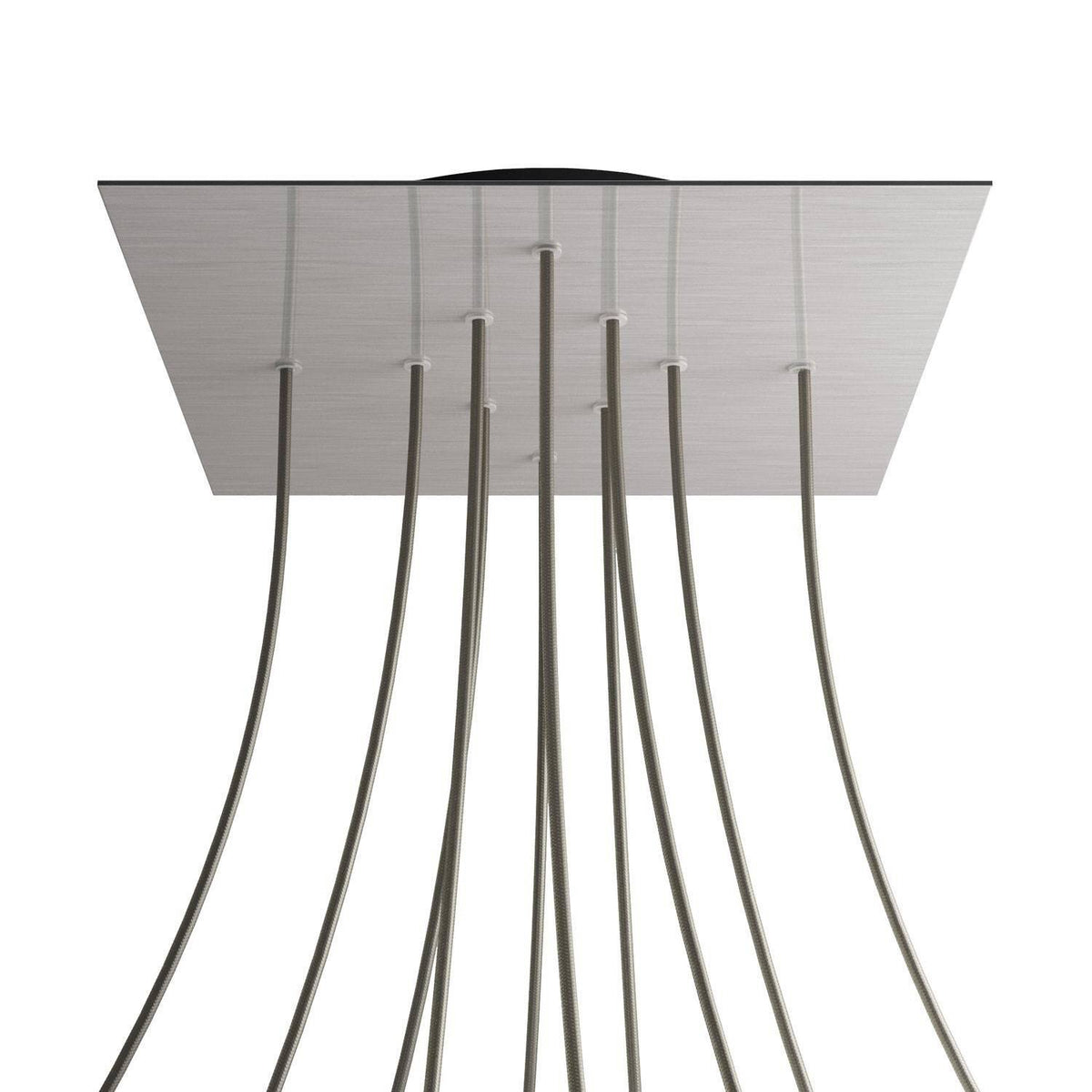 Čtvercový stropní baldachýn Rose-One System - průměr 300 mm, kovový materiál