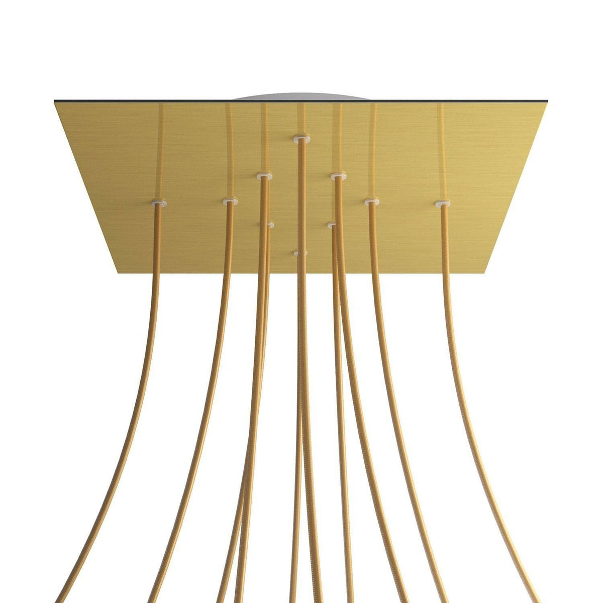 Čtvercový stropní baldachýn Rose-One System - průměr 300 mm, kovový materiál