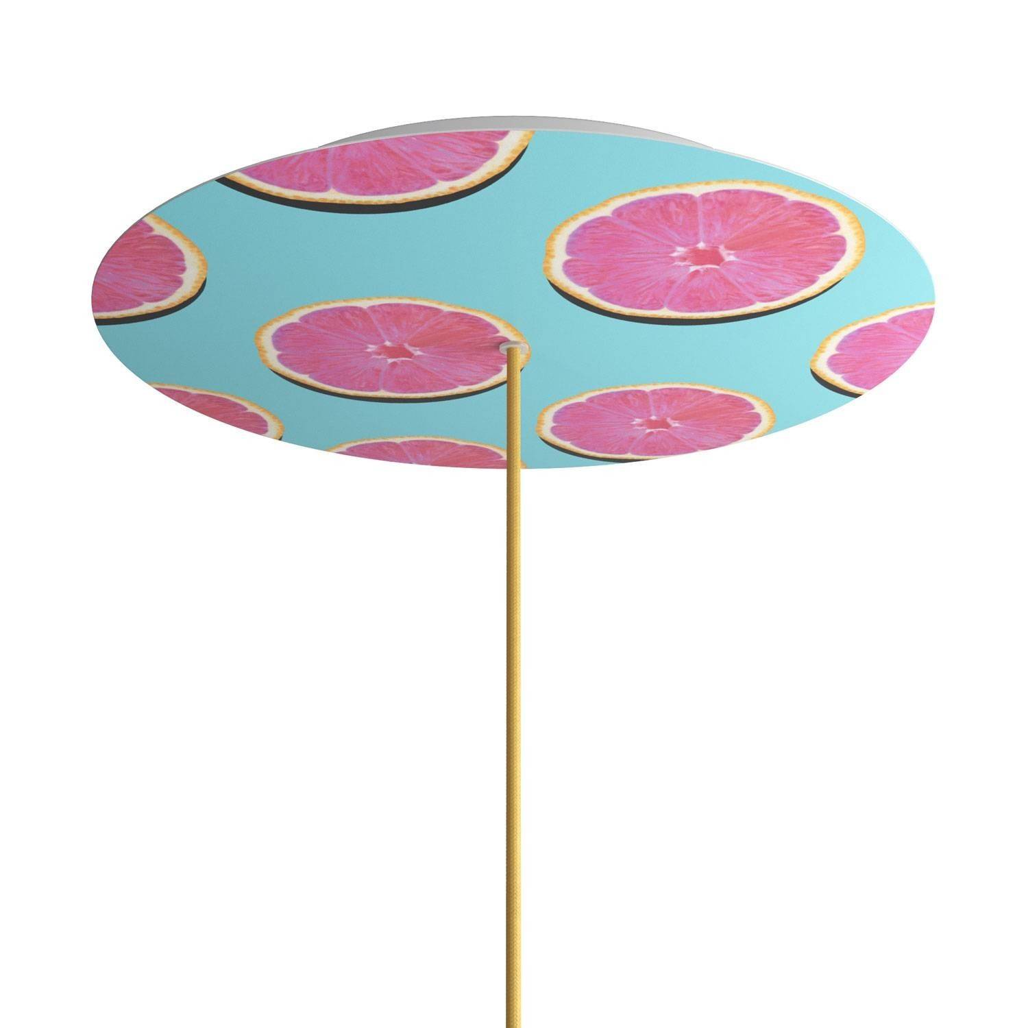 Kruhový stropní baldachýn Rose-One System - průměr 400 mm, kovový materiál