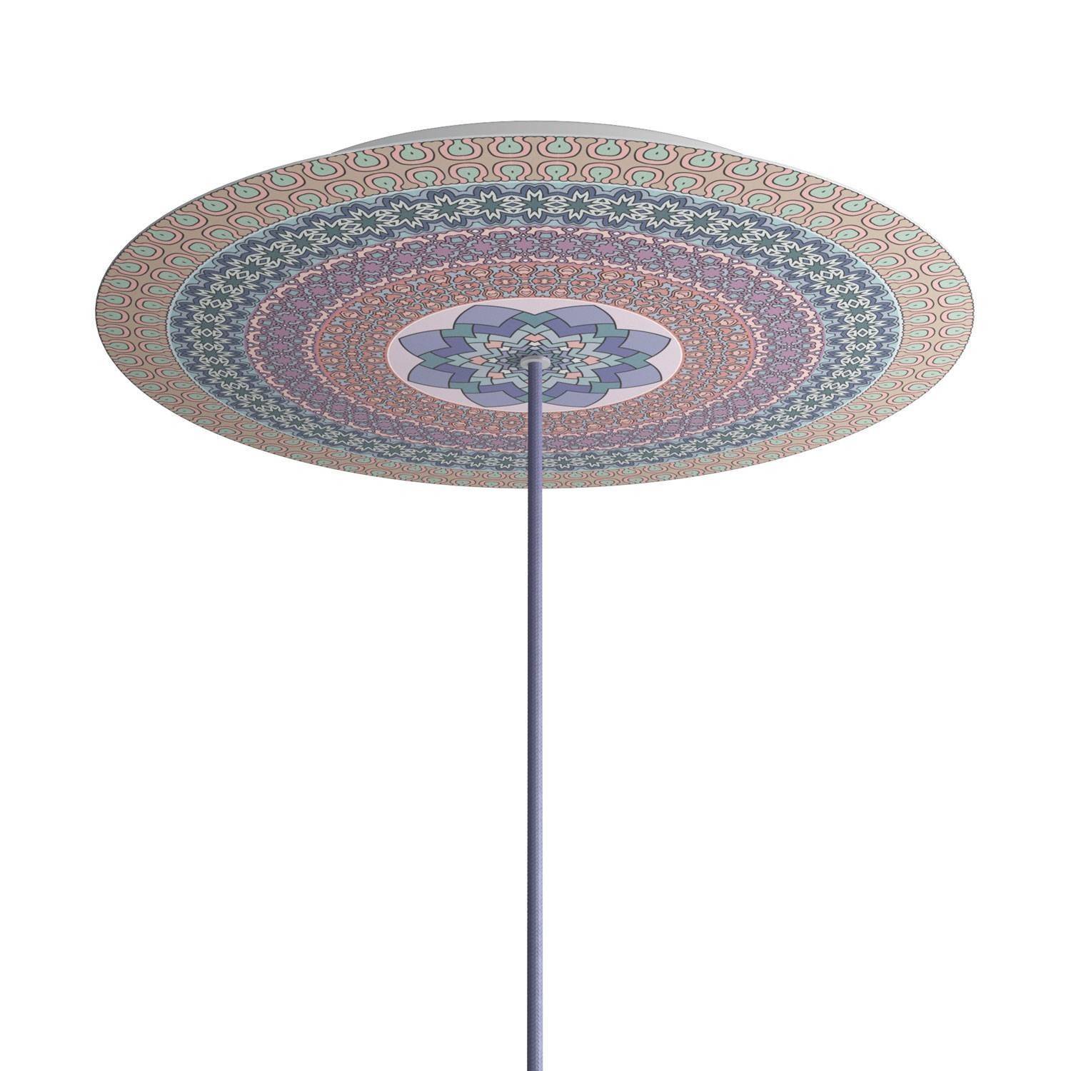 Kruhový stropní baldachýn Rose-One System - průměr 400 mm, kovový materiál