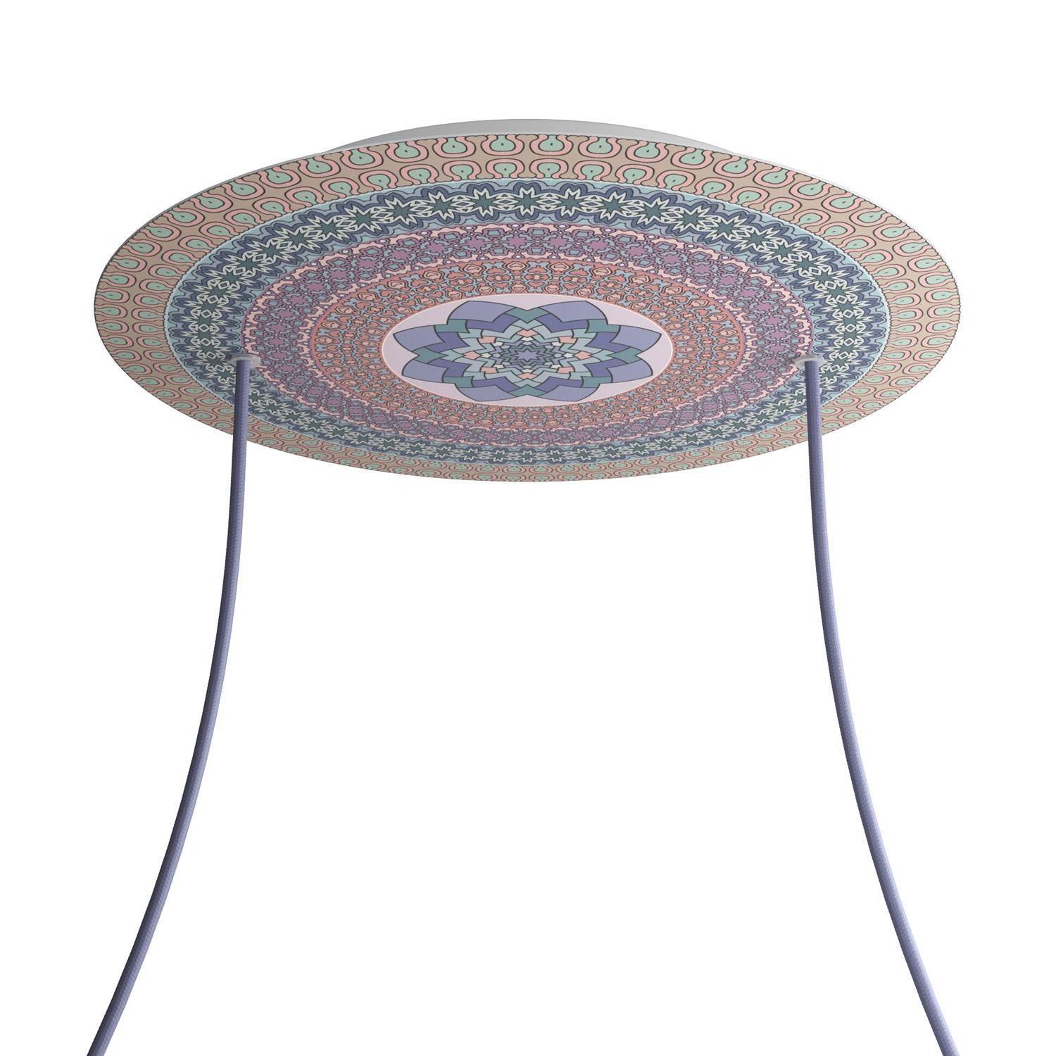 Kruhový stropní baldachýn Rose-One System - průměr 400 mm, kovový materiál