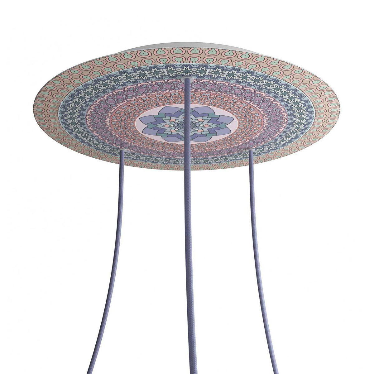 Kruhový stropní baldachýn Rose-One System - průměr 400 mm, kovový materiál