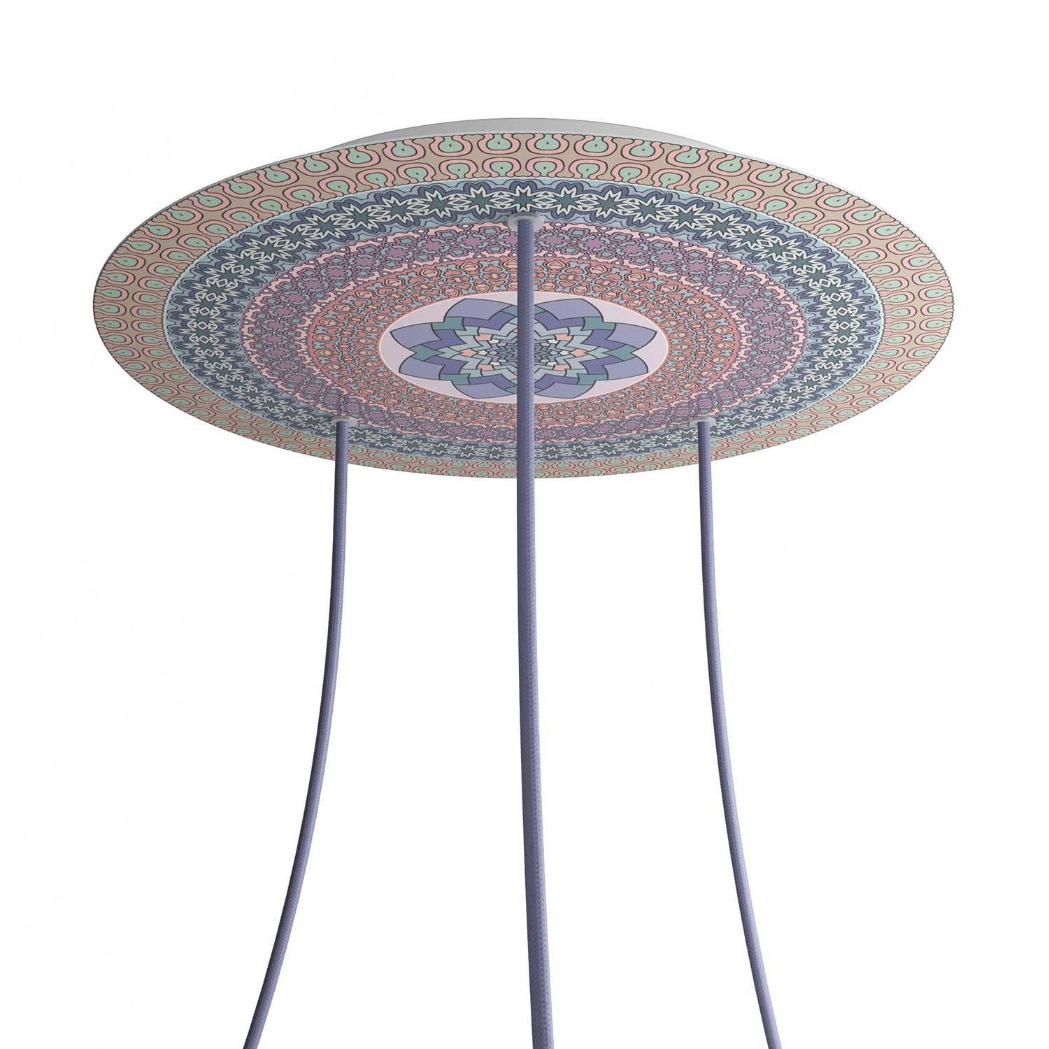 Kruhový stropní baldachýn Rose-One System - průměr 400 mm, kovový materiál