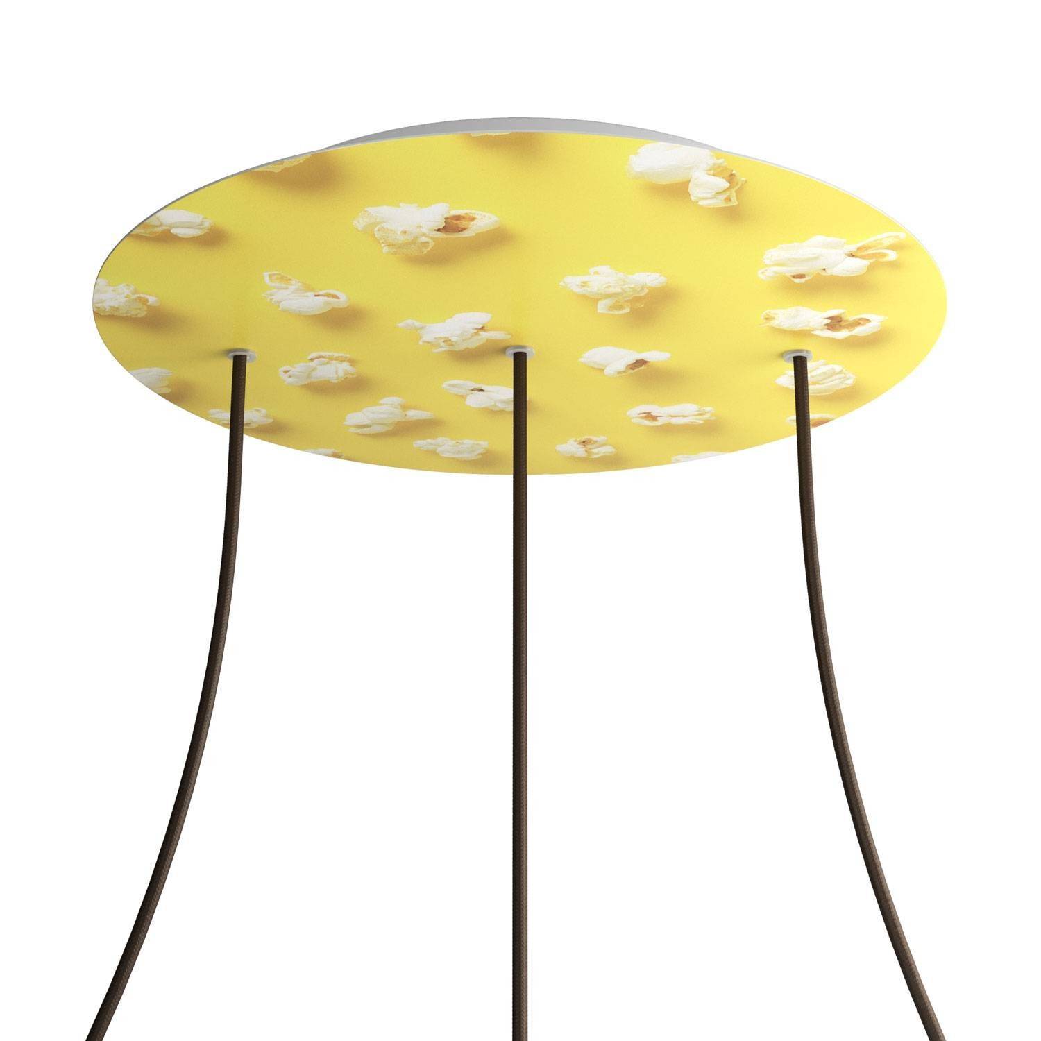 Kruhový stropní baldachýn Rose-One System - průměr 400 mm, kovový materiál