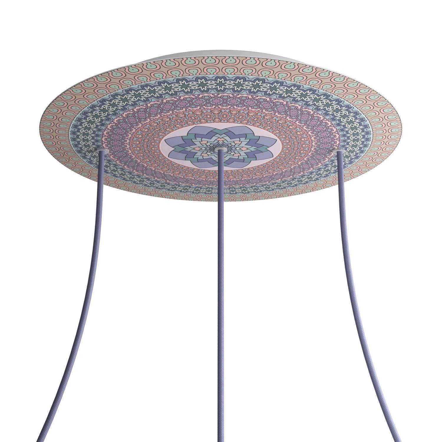 Kruhový stropní baldachýn Rose-One System - průměr 400 mm, kovový materiál