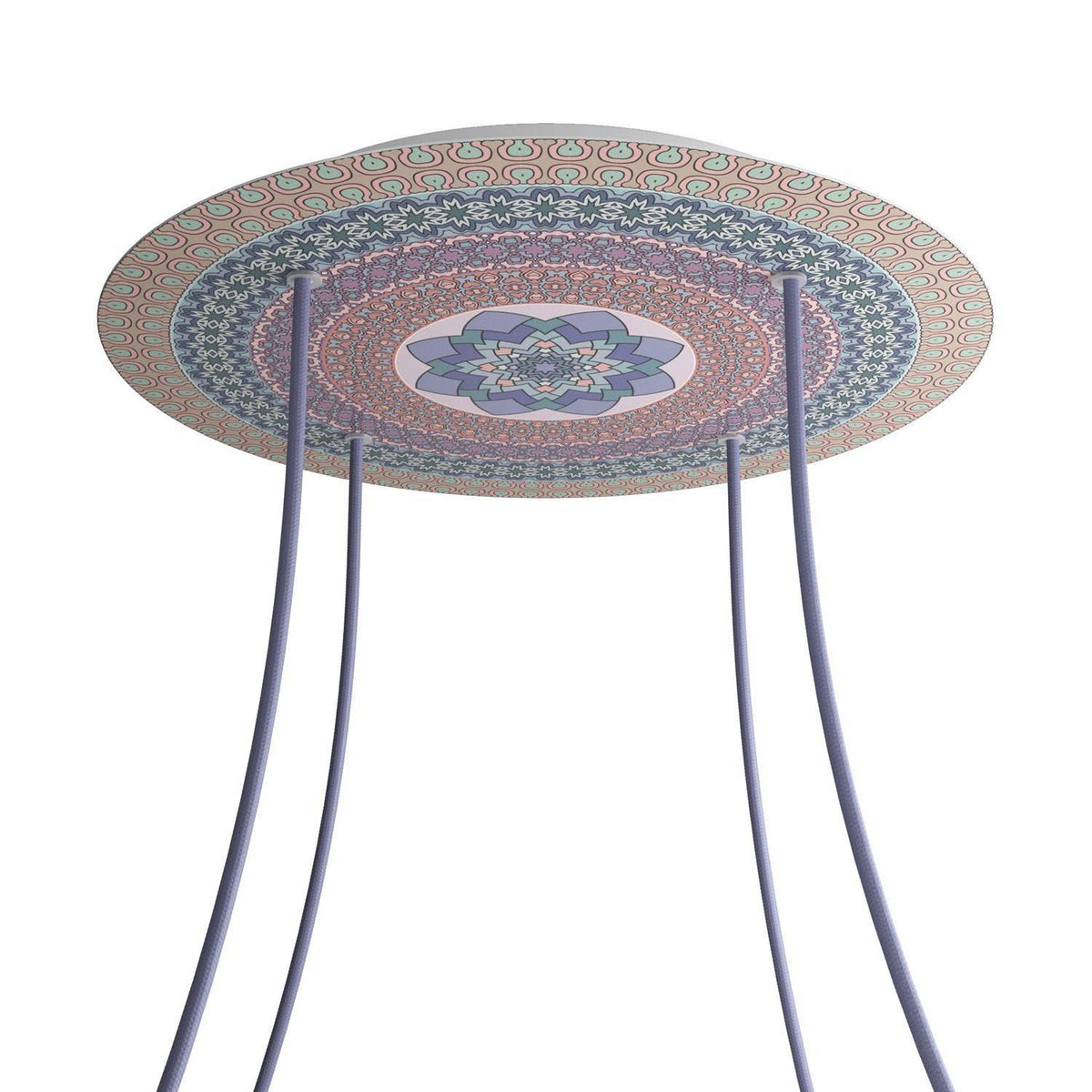 Kruhový stropní baldachýn Rose-One System - průměr 400 mm, kovový materiál