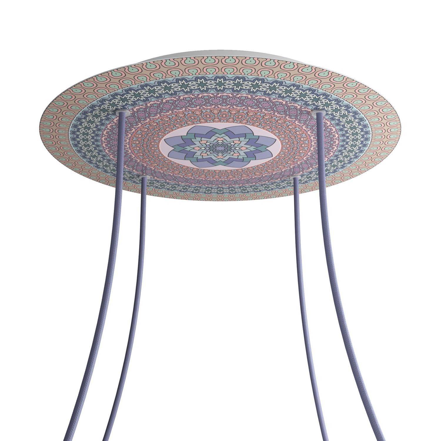 Kruhový stropní baldachýn Rose-One System - průměr 400 mm, kovový materiál