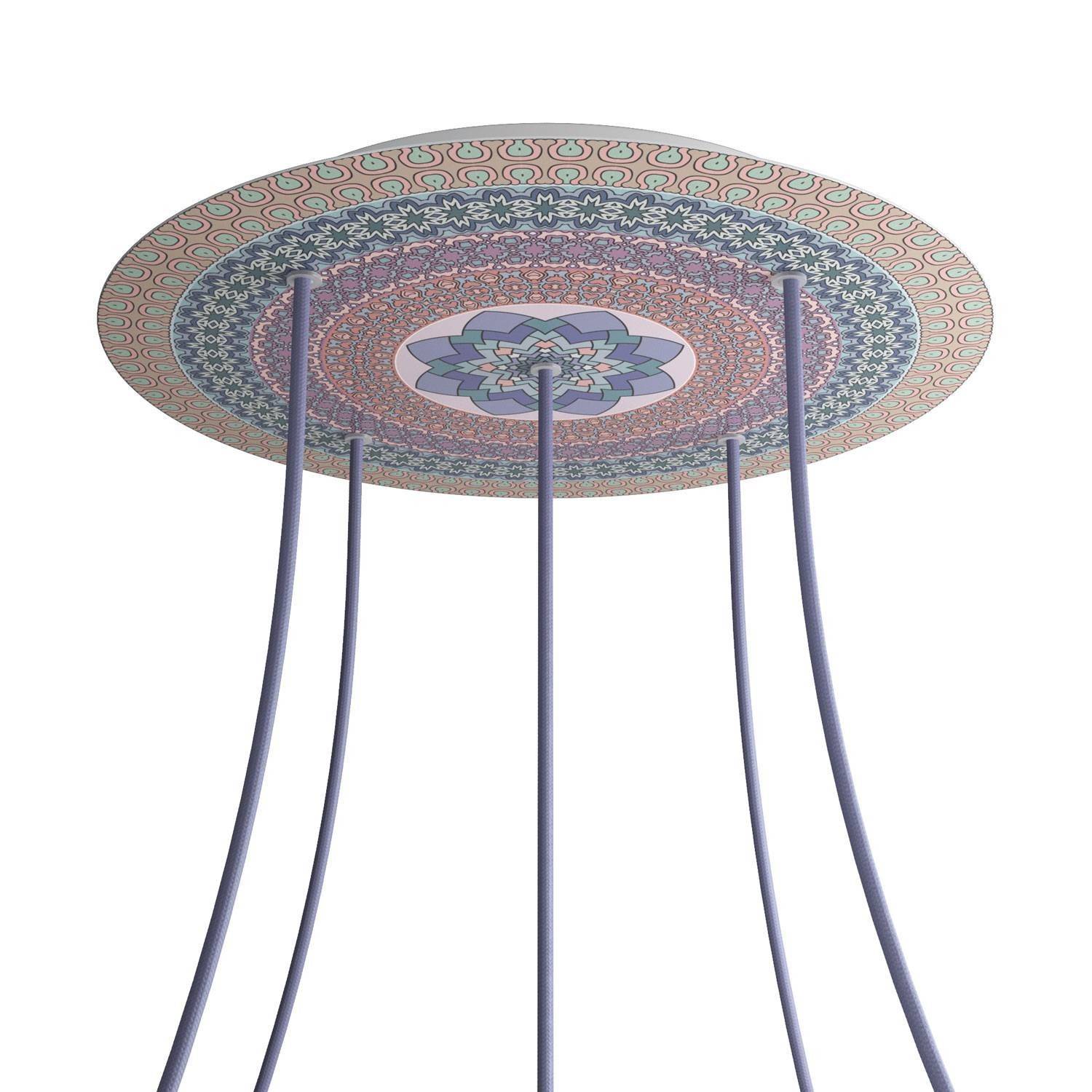 Kruhový stropní baldachýn Rose-One System - průměr 400 mm, kovový materiál