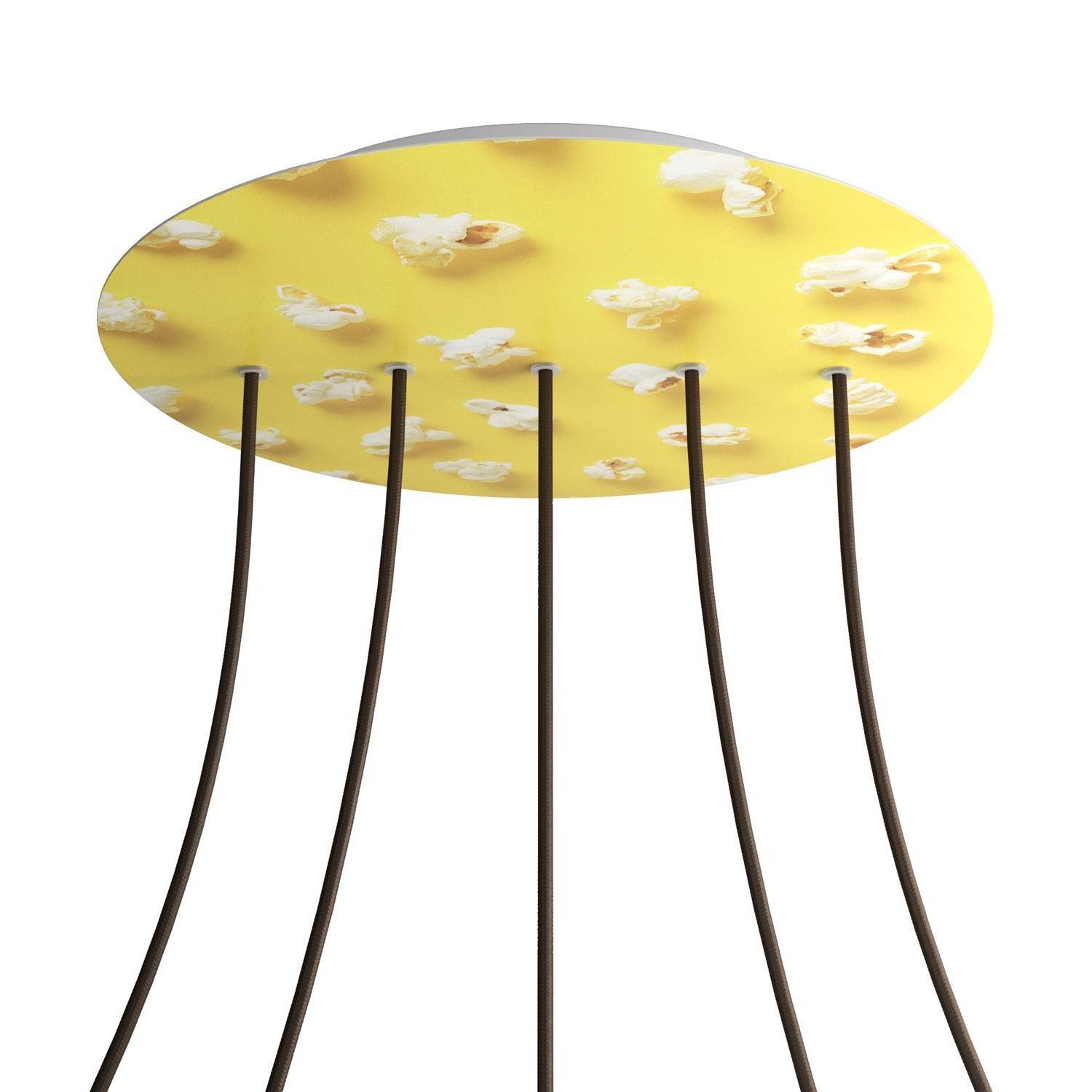 Kruhový stropní baldachýn Rose-One System - průměr 400 mm, kovový materiál