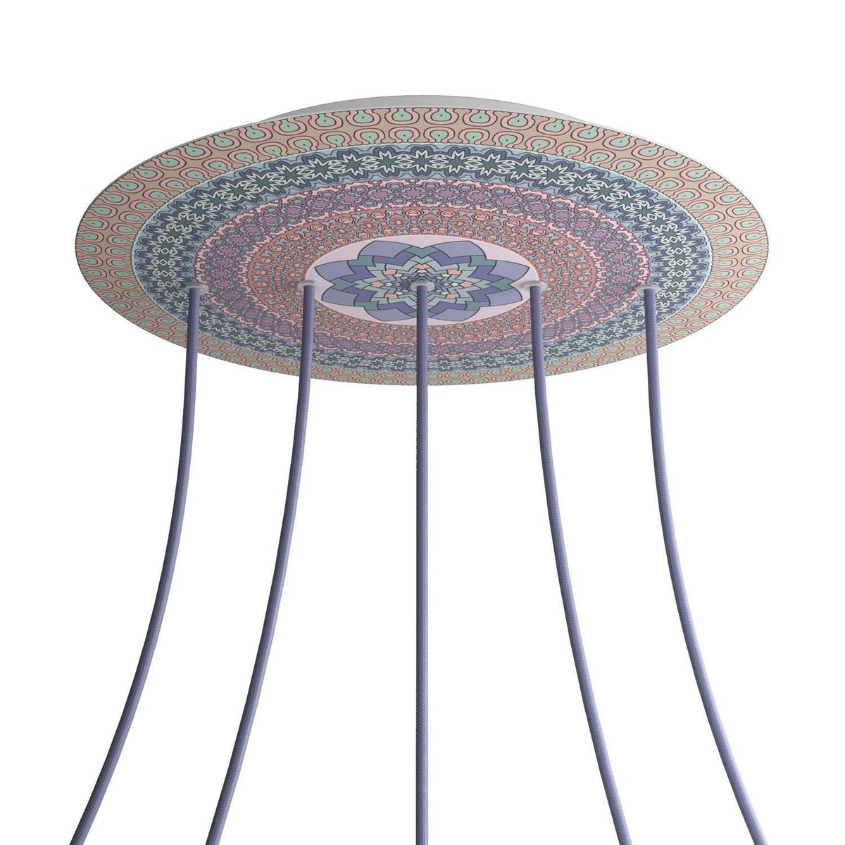 Kruhový stropní baldachýn Rose-One System - průměr 400 mm, kovový materiál