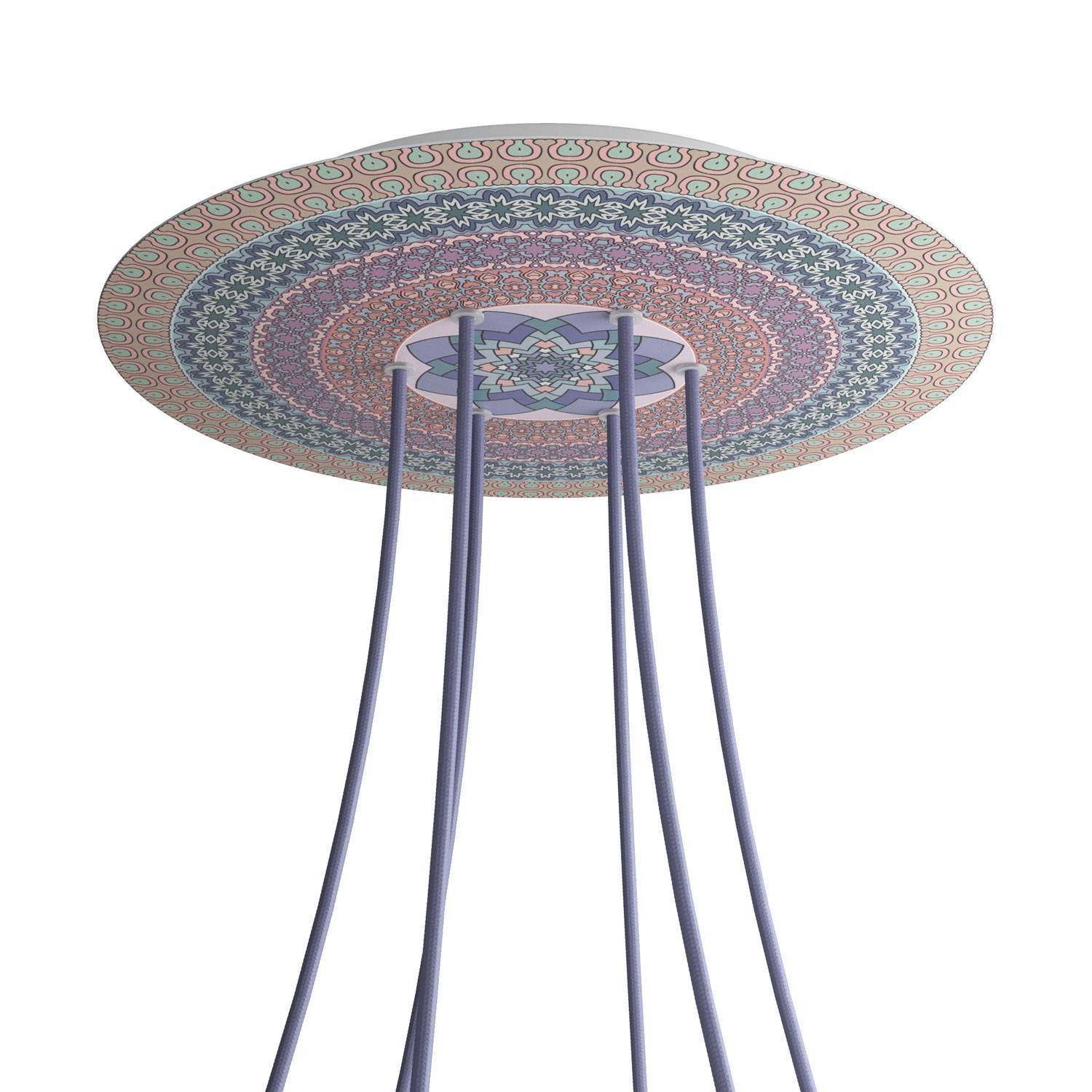 Kruhový stropní baldachýn Rose-One System - průměr 400 mm, kovový materiál