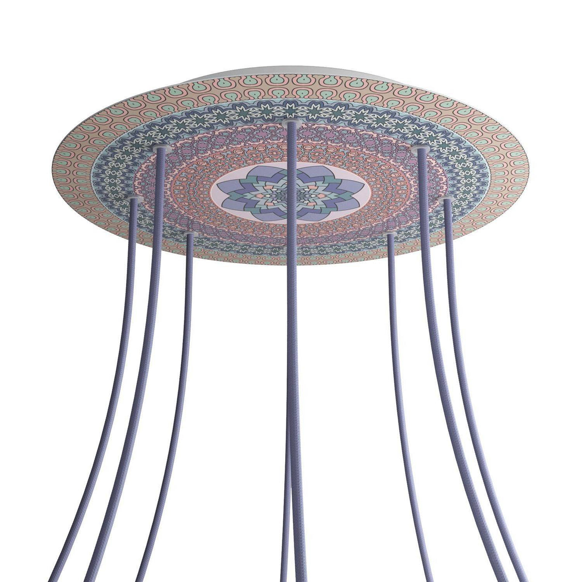 Kruhový stropní baldachýn Rose-One System - průměr 400 mm, kovový materiál