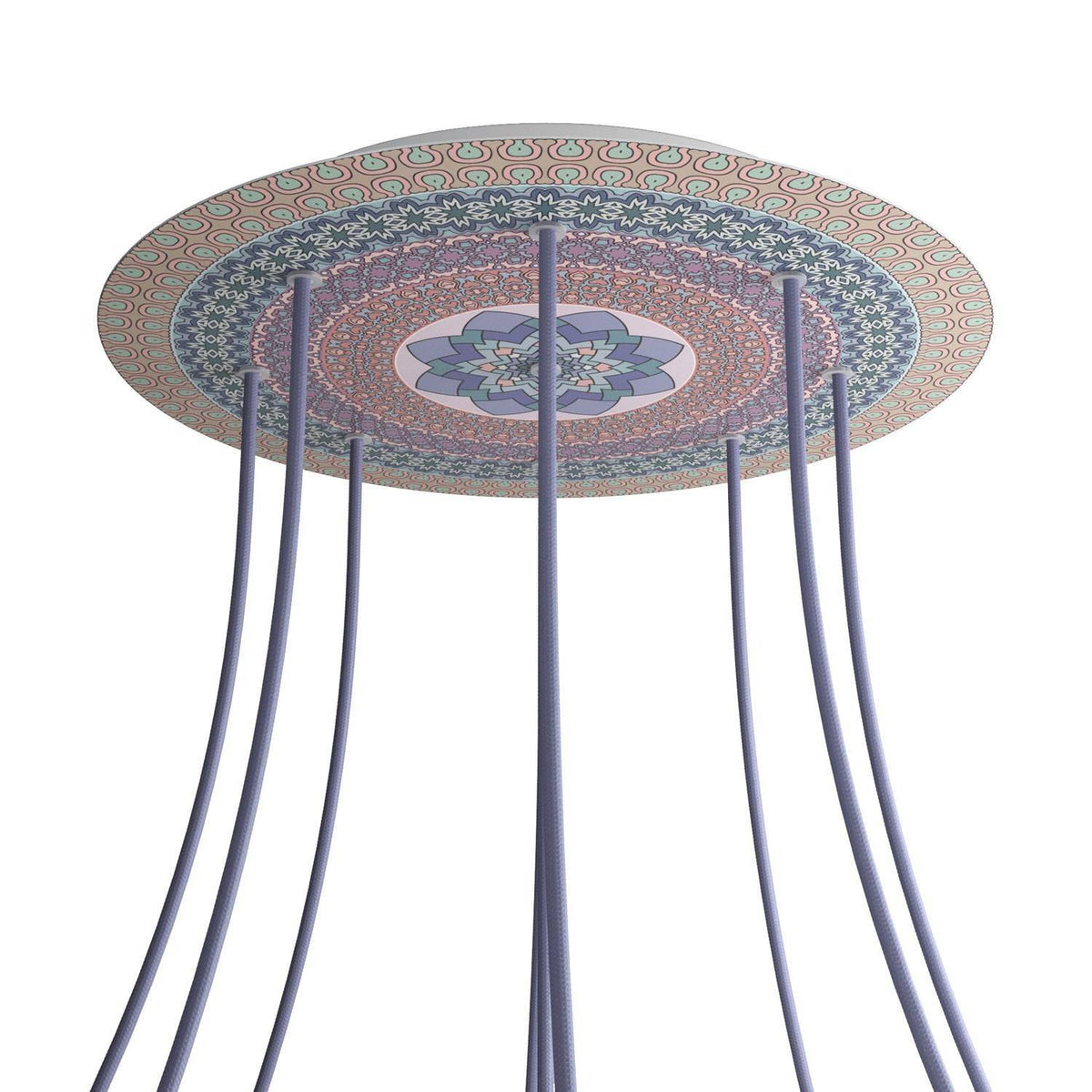 Kruhový stropní baldachýn Rose-One System - průměr 400 mm, kovový materiál