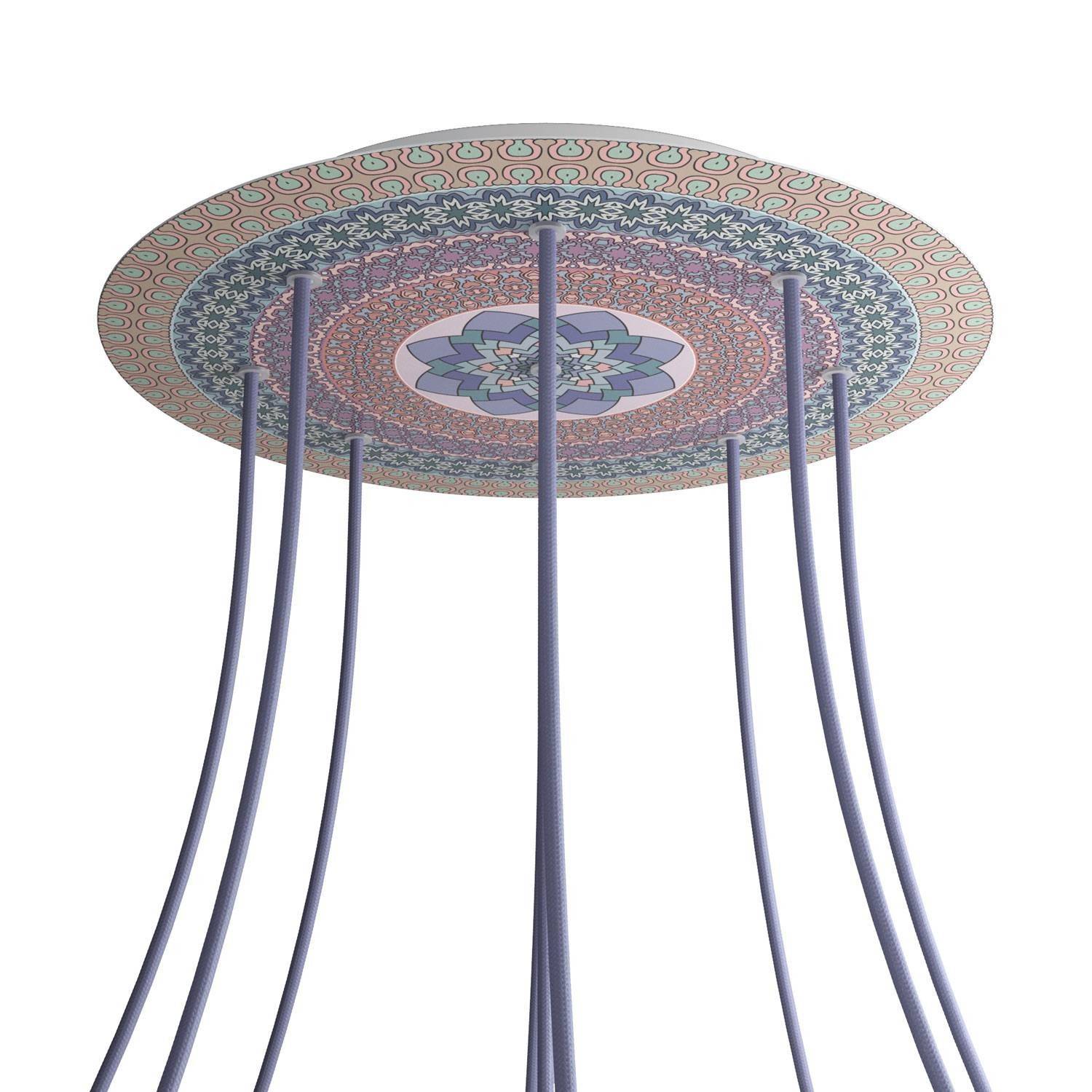 Kruhový stropní baldachýn Rose-One System - průměr 400 mm, kovový materiál