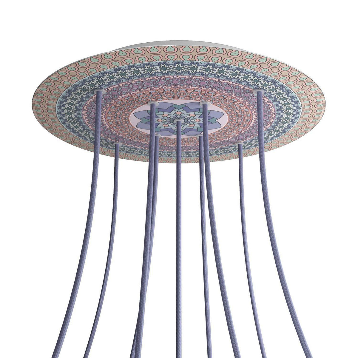 Kruhový stropní baldachýn Rose-One System - průměr 400 mm, kovový materiál