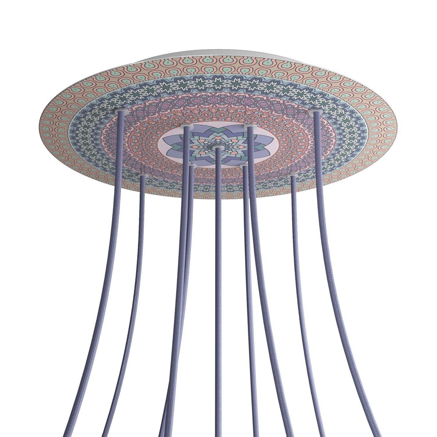 Kruhový stropní baldachýn Rose-One System - průměr 400 mm, kovový materiál
