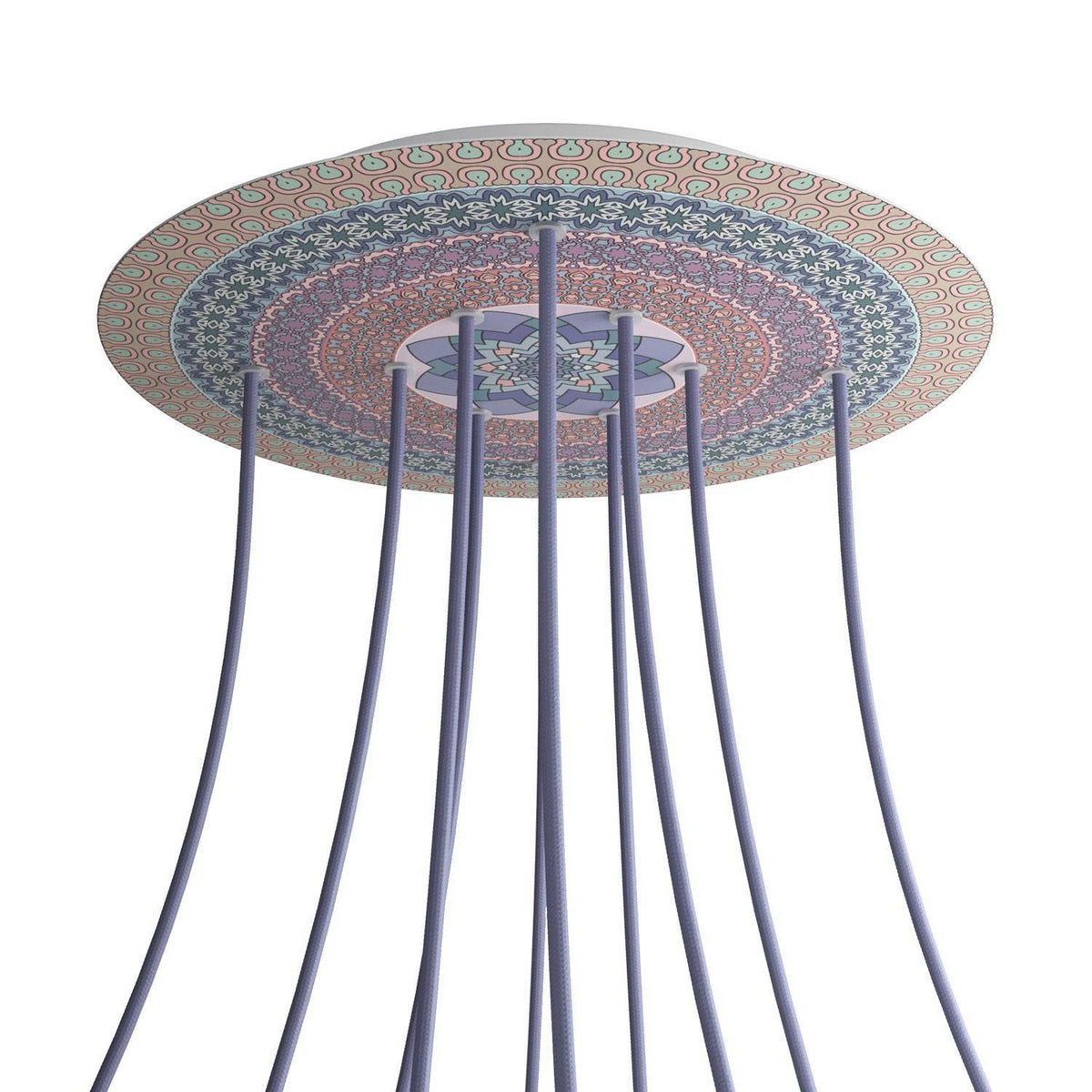 Kruhový stropní baldachýn Rose-One System - průměr 400 mm, kovový materiál